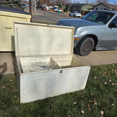 Large livestock show box - Tack storage - Grain bin - Many other uses Large wooden trunk