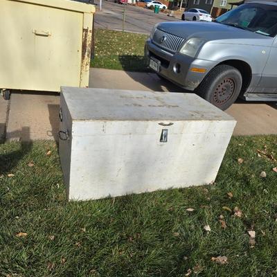 Large livestock show box - Tack storage - Grain bin - Many other uses Large wooden trunk