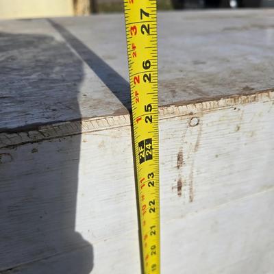 Large livestock show box - Tack storage - Grain bin - Many other uses Large wooden trunk