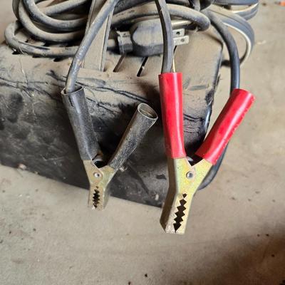 Battery charger and jumper cables