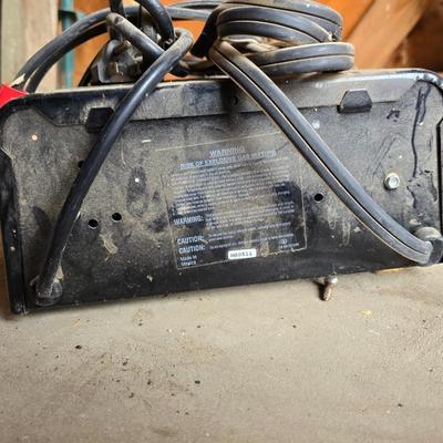 Battery charger and jumper cables