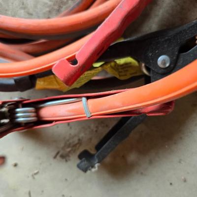 Battery charger and jumper cables