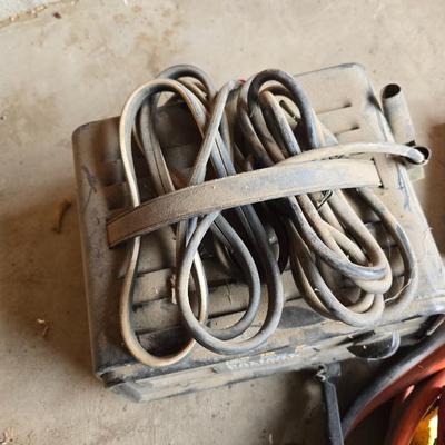 Battery charger and jumper cables