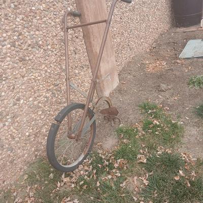 Antique hand driven garden plow