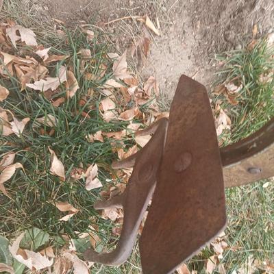 Antique hand driven garden plow