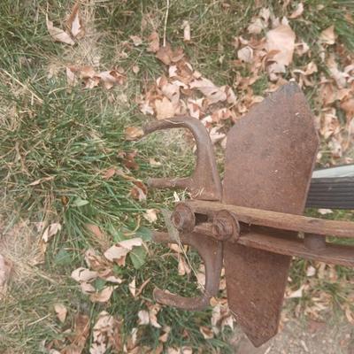 Antique hand driven garden plow