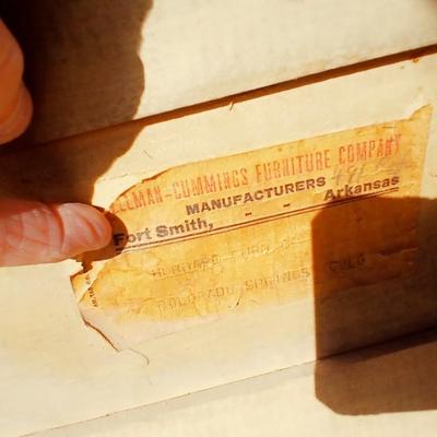 Vintage pink dresser with antique mirror