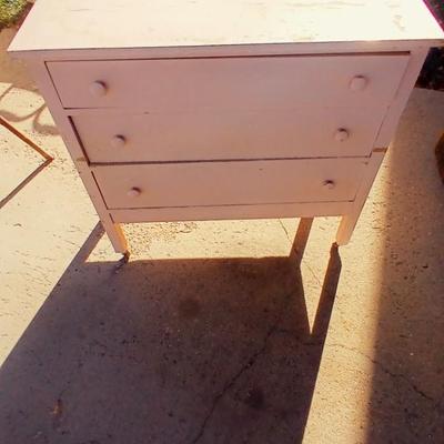 Vintage pink dresser with antique mirror