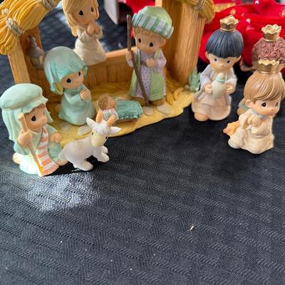 Sale Photo Thumbnail #230: Christmas Decor, Nativity, Bells, Cardinals, Angel, and More.