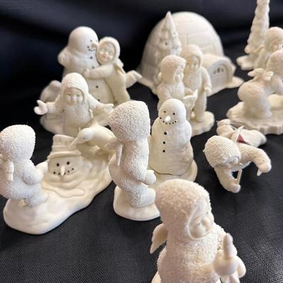 Sale Photo Thumbnail #238: Lot of 15 Department 56 Snow Babies 
All various Activities.