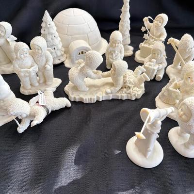 Sale Photo Thumbnail #240: Lot of 15 Department 56 Snow Babies 
All various Activities.