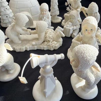 Sale Photo Thumbnail #245: Lot of 15 Department 56 Snow Babies 
All various Activities.