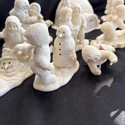 Sale Photo Thumbnail #242: Lot of 15 Department 56 Snow Babies 
All various Activities.