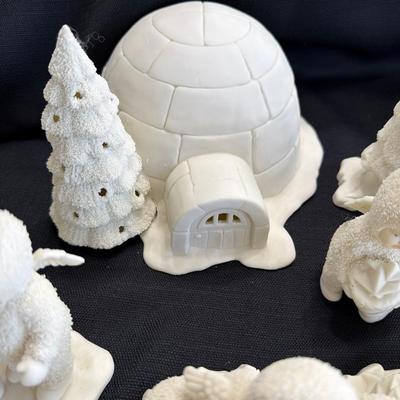 Sale Photo Thumbnail #243: Lot of 15 Department 56 Snow Babies 
All various Activities.