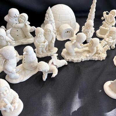 Sale Photo Thumbnail #237: Lot of 15 Department 56 Snow Babies 
All various Activities.
