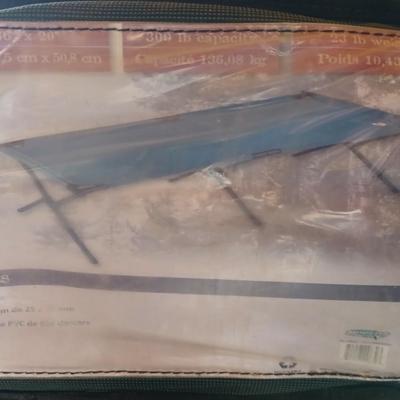 Bass Pro Folding portable cot in storage bag