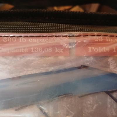 Bass Pro Folding portable cot in storage bag