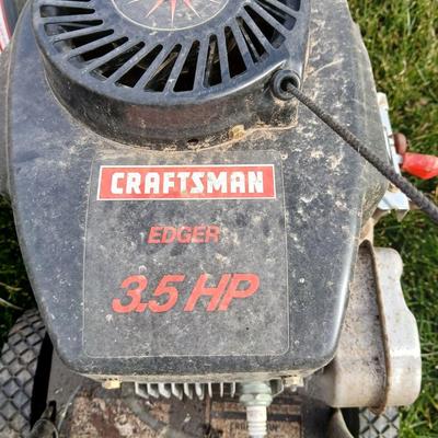 Craftsman 3.5 HP edger with gas can