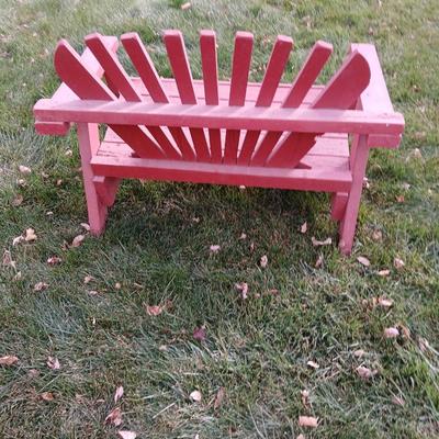 Wood yard or patio bench