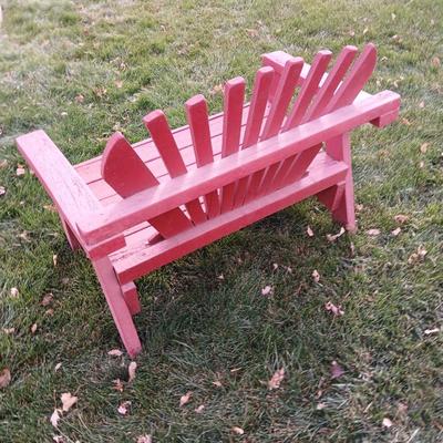 Wood yard or patio bench