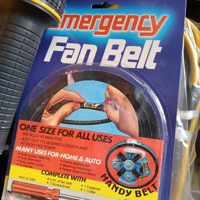 Emergency roadside kit with flashlights