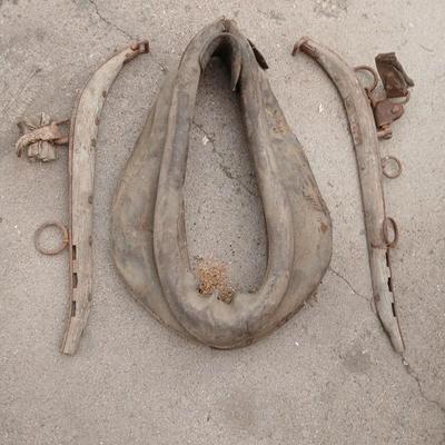 Antique horse collar and hames.