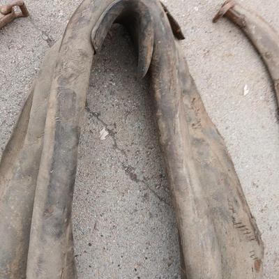 Antique horse collar and hames.
