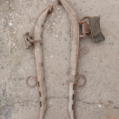 Antique horse collar and hames.