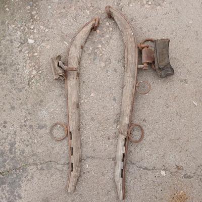 Antique horse collar and hames.