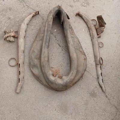 Antique horse collar and hames.
