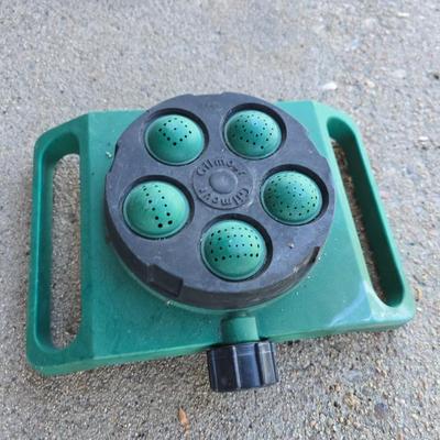 Gardening items - flowerpots - sprinkler - weed eater twine - hand tools - flags - new gate latch - gloves and more