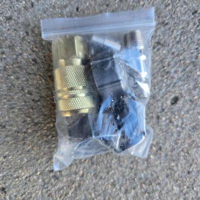 Gardening items - flowerpots - sprinkler - weed eater twine - hand tools - flags - new gate latch - gloves and more