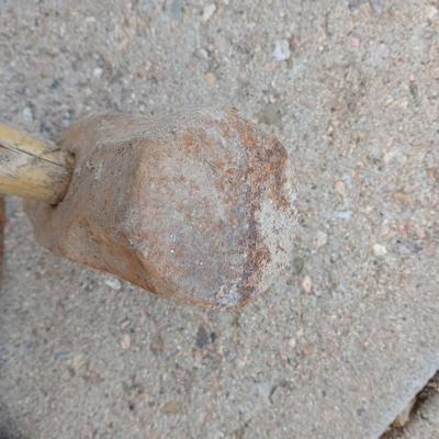 Old Pickaxe and sledgehammer