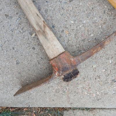 Old Pickaxe and sledgehammer