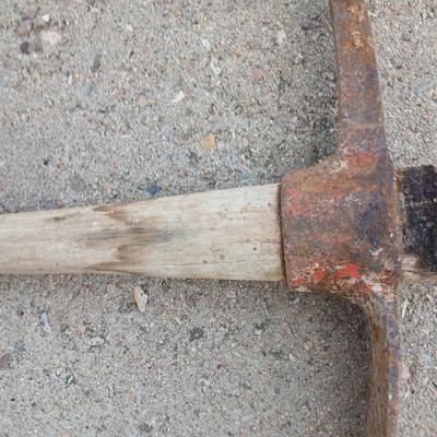 Old Pickaxe and sledgehammer