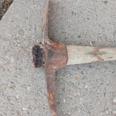 Old Pickaxe and sledgehammer