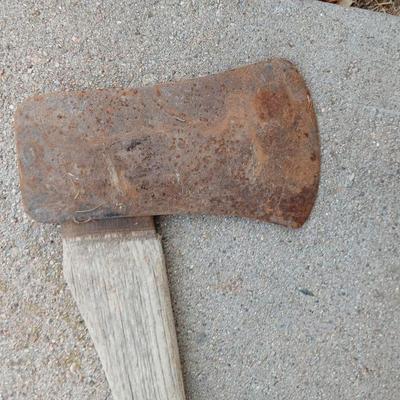 Old axe and sledgehammer