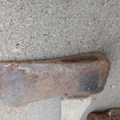 Old axe and sledgehammer