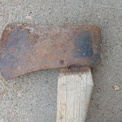 Old axe and sledgehammer
