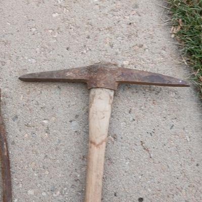 Old Pickaxe and pry bar