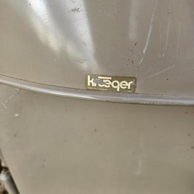 Six metal folding chairs