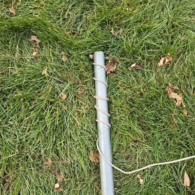 Tetherball on short pole, basketball and a hoola hoop