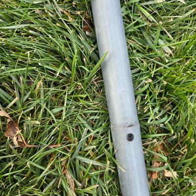 Tetherball on short pole, basketball and a hoola hoop