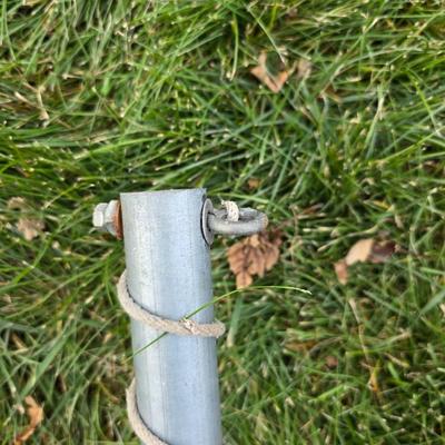 Tetherball on short pole, basketball and a hoola hoop