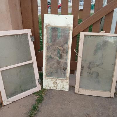Three old windows
