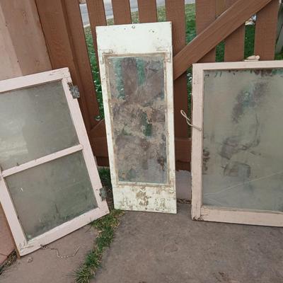 Three old windows