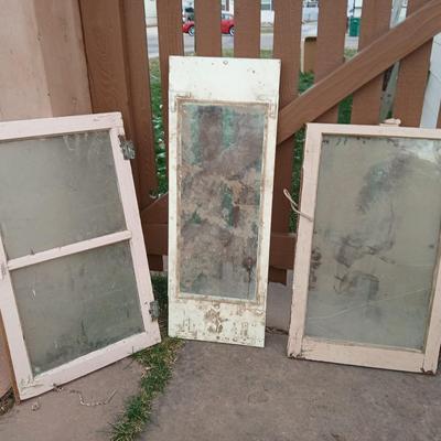 Three old windows