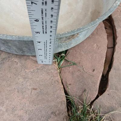 Galvanized feed bucket - grain pans - old wooden box and more