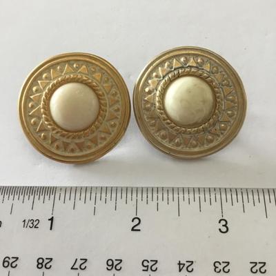 Large vintage statement earrings