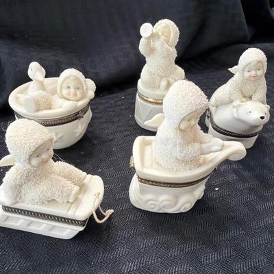 Sale Photo Thumbnail #258: Dept 56 Snow Babies Trinket Boxes
Lot of 5